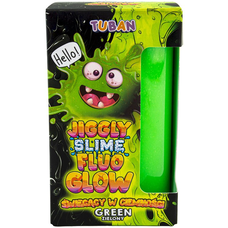 Tuban Jiggly Slime Fluo glow zielony świecący w ciemności 430g ZA5655