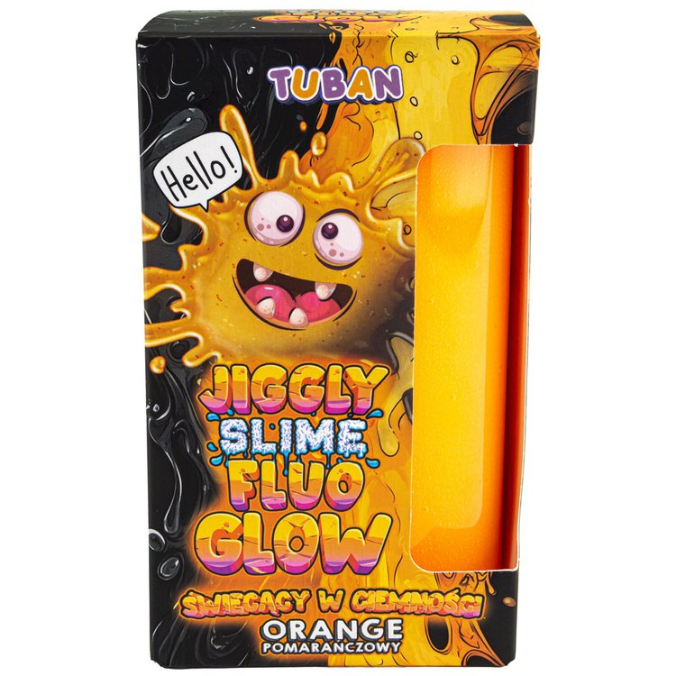 Tuban Jiggly Slime Fluo glow pomarańczowy świecący w ciemności 430g ZA5654