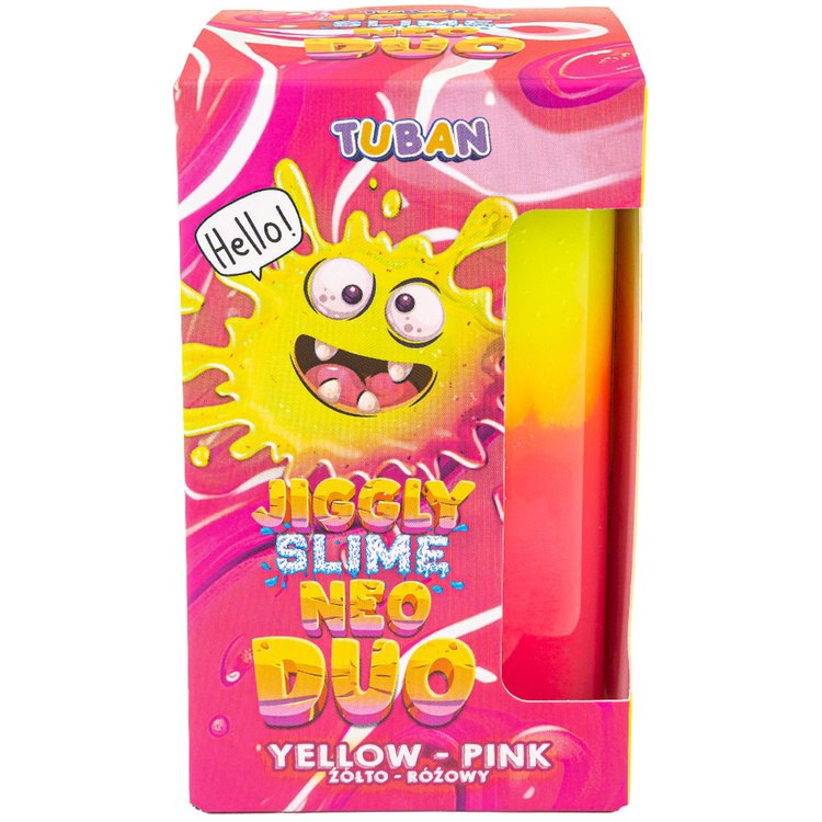Tuban Jiggly Slime Neo Duo dwukolorowy 430g żółto-różowy ZA5649