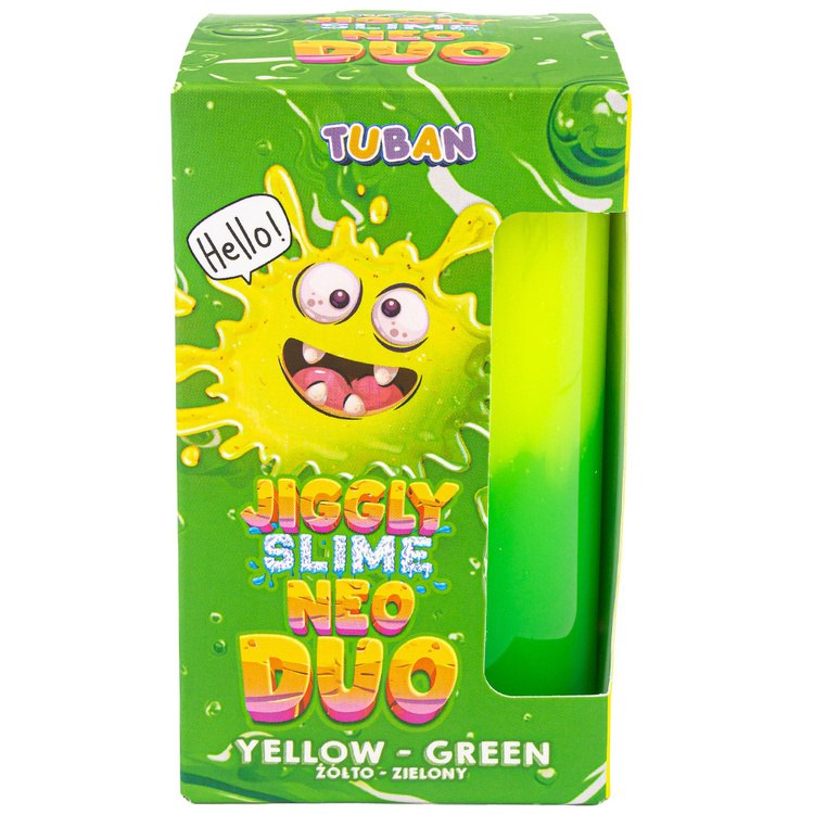 Tuban Jiggly Slime Neo Duo dwukolorowy żółto-zielony 430g ZA5650