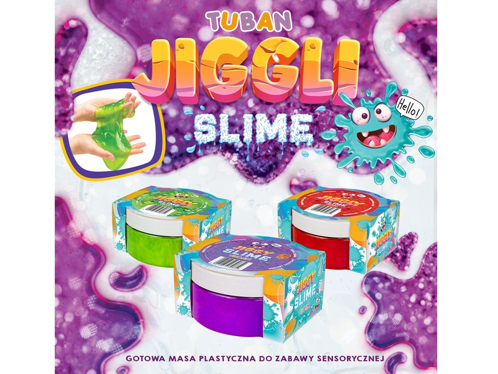 Tuban Jiggly Slime zielony jabłkowy glut 500G ZA5645